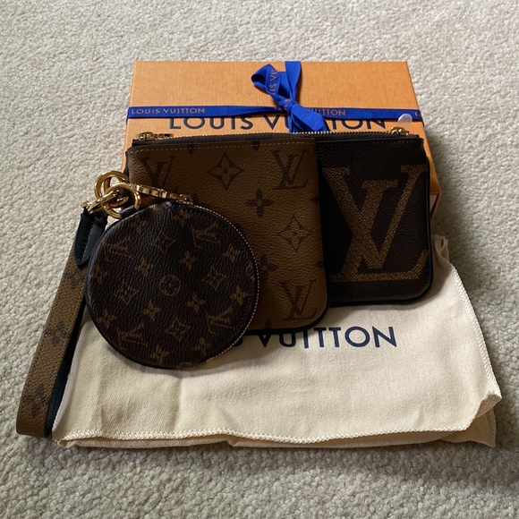 Louis Vuitton Trio Wristlet - Picture 1 of 9